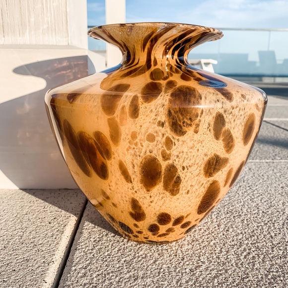 Vintage Other - Vintage Maestri Vetrai Mouth blown glass vase L
